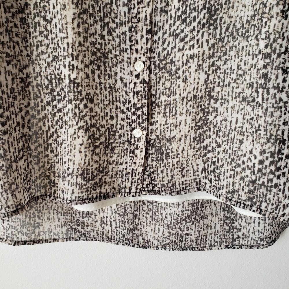 Dknyc Patterned Button Down Blouse With Built-In … - image 5